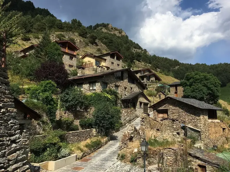 Scenic last minute cityscapes and architecture in Andorra la vella.