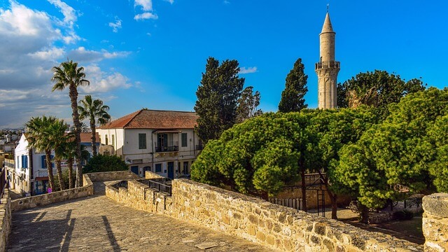 Scenic last minute cityscapes and architecture in Larnaca.