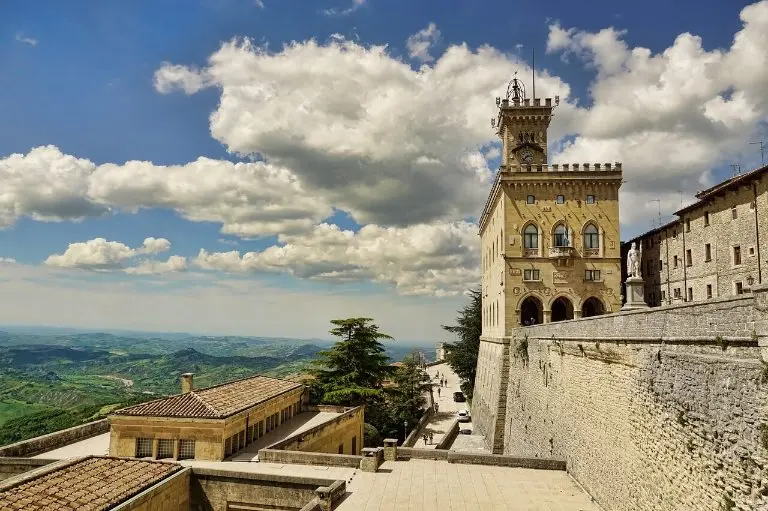 Scenic landscapes of San marino.