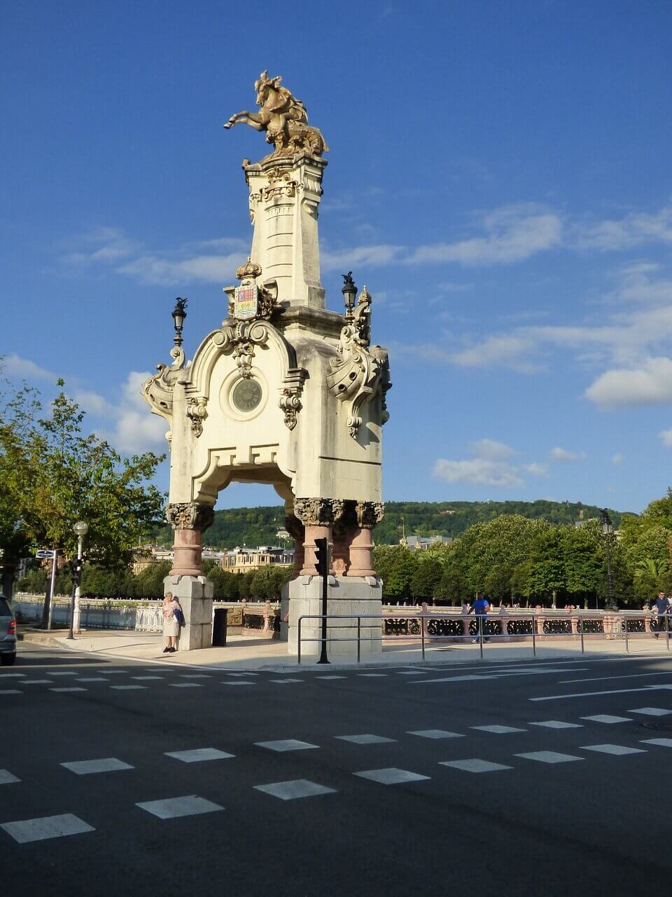 Scenic last minute cityscapes and architecture in San sebastian.