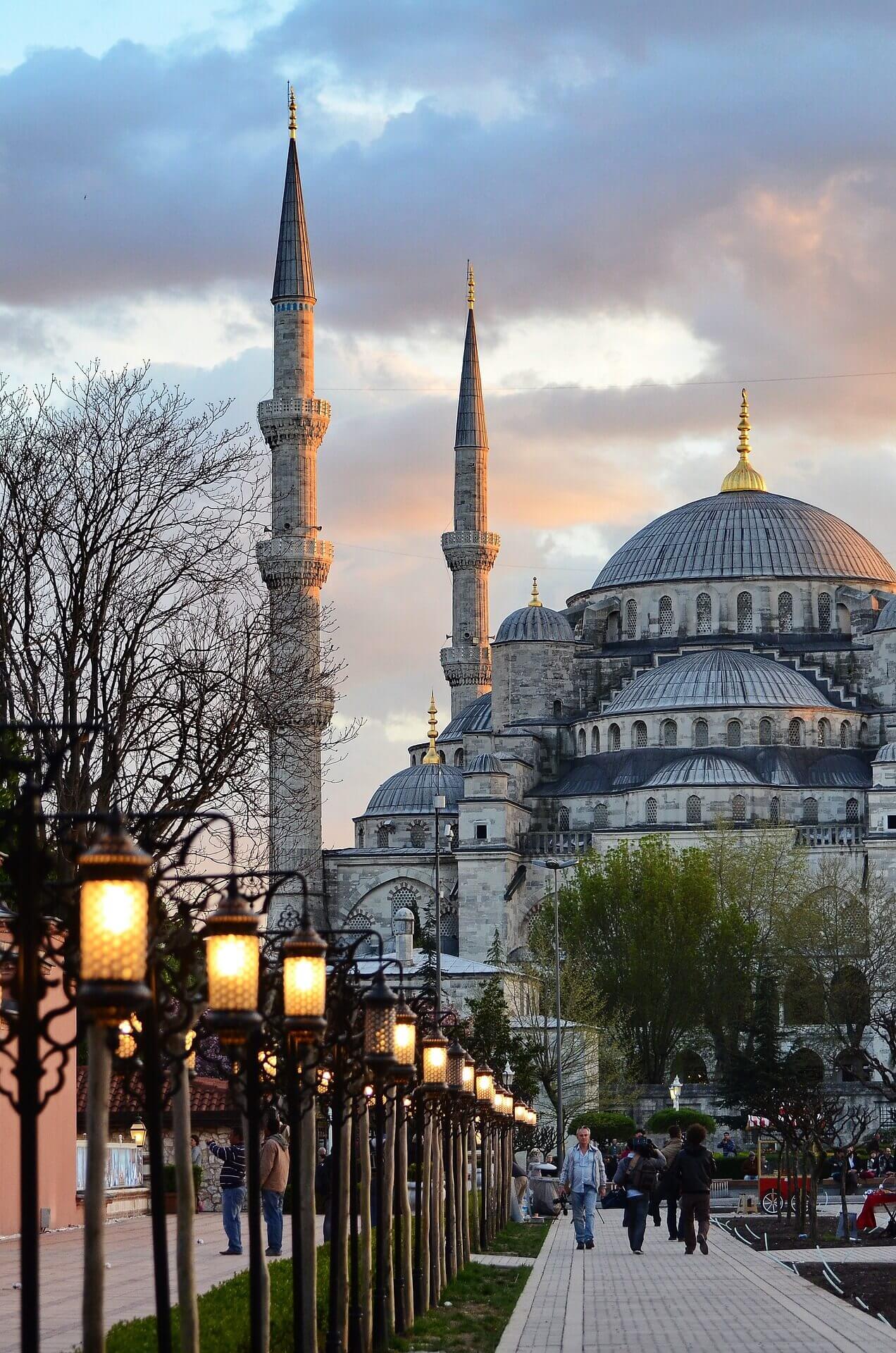 Scenic last minute cityscapes and architecture in Istanbul airport.